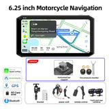 6.25 inch Motorcycle GPS Monitor DVR for Universal