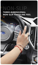 Subaru Carbon Fiber Steering Wheel Cover Black