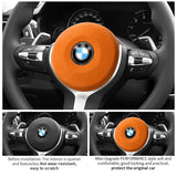 For BMW 1er 2er 3er 5er X1 X2 X3 X4 X5 X6 Steering Wheel Panel Cover Boot Decoration Anti Scratch Car Interior Tuning Accesso