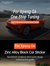 For Xpeng G6 2023 2024 2025 Xiaopeng G6 Black Badge Front Rear Badge Blackened Modification Accessories Car Decoration OEM