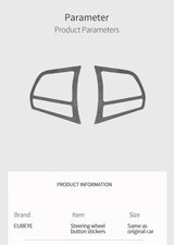 Steering Wheel Trim Frame Sticker for BMW F20 F21 F30 F34