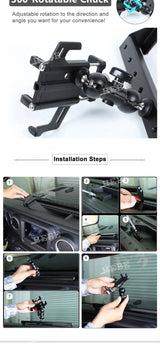 Rotatable Phone Holder for Jeep Wrangler JL 2018-2023 Car Interior Accessory HEBE