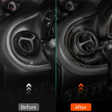 Real Carbon Fiber Dashboard Trim for Smart 453 Car Interior Accessory GMUNI