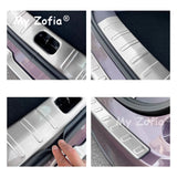 For Leapmotor B10 2025 2026 Car Stainless Trunk Scuff Plate Decoration Cover Trunk Threshold Protection Sticker Accessories C