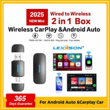 2-in-1 Wireless CarPlay and Android Auto Adapter for VW Toyota CarPlay Adapter LEXXSON