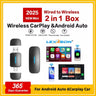 2-in-1 Wireless CarPlay and Android Auto Adapter for VW Toyota