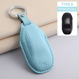 Car Smart Key Case Cover For IM Zhiji L7 LS7 L6 LS6 PU Leather Car Key Cover Protector Keychain