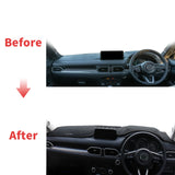 Premium Leather Dashboard Sunshade Cover for Mazda CX-8 2017–2024 Dashboard Mat CATUSIKI