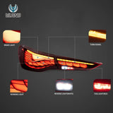 BMW 4 Series OLED Tail Lights Seq Signal 2020-22 LED Ambient Light Vland