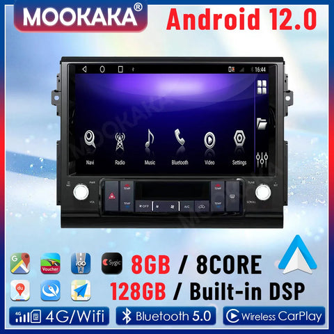 12.1" Touch Screen Android Head Unit for Toyota FJ 2007–2020 Android Head Unit Aotsr 8GB 128GB Carplay Eight Core