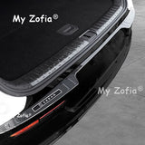 Rear Trunk Bumper Guard Cover Sticker Boot Plate For Zeekr 7X 2025 2026 Car Protector ABS Carbon fiber Decoration Accessories