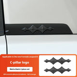 For Leopard 8 Byd Formula Leopard 8 Black Warrior Logo Decals Head Rear Black Logo Front Back Car Logo Upgrade