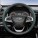 Breathable Holes Leather Steering Cover for Chery