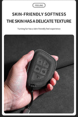 Suede Car Key Case Cover For Cadillac
