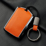 Metal and Leather Car Key Case Cover for Volvo XC40 XC60 S90 XC90 V90 2017 2018 Accessories