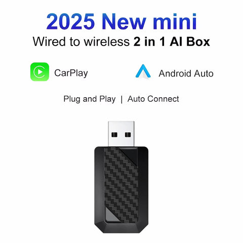2-in-1 Wireless CarPlay and Android Auto Adapter Smart Dongle CarPlay Adapter LEXXSON