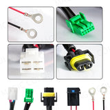 12V Fog Light Wiring Harness Switch Kit with Indicator Car Interior Accessory MAGIC COLORM