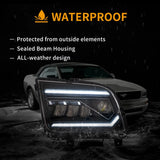 LED Projector Headlights Dual Beam Ford Mustang 05-09 Car Interior Accessory Vland