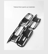 Car Window Control Panel Frame Trim Sticker for Mercedes (W223) S-Class Interior Accessories Made of Alcantara
