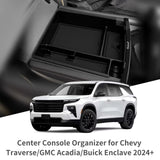 Smabee for Chevy Traverse/GMC Acadia/Buick Enclave 2024 2025 Central Armrest Storage Box Tidying Car Tray Organizer Accessory