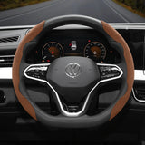 Suede Anti-Slip Steering Wheel Cover for Volkswagen