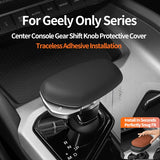 Original Leather Center Gear Shift Knob Cover Lever Shifter Boot Car Accessories For Geely Tugella/ Binyue / Preface / Borui