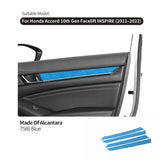 For Honda Accord 10th Gen Facelift & INSPIRE Made of Alcantara Car Interior Door Panels Armrest Cover Protective Trim Accessory