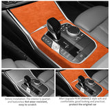 Center Console Panel Trim Frame Sticker for BMW 3er G20 G21 G28 Interior Custom Tuning Accessories Made of Alcantara Interior