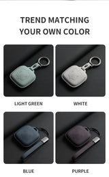 Leather Car Key Case Cover for Zeekr 7X Original Car Color Key Bag Cover Protection
