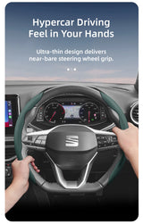 Breathable Leather Steering Wheel Cover for Seat Ibiza, Arona, Leon