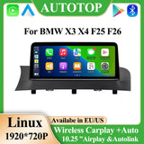 10.25-Inch Linux Multimedia Screen for BMW X3 X4 F25 F26 Android Head Unit AUTOTOP