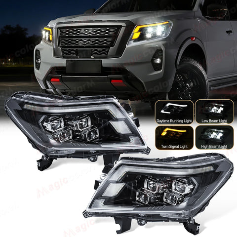 LED Headlights Turn Signal DRL for Navara 2014-2021 Car Interior Accessory MAGIC COLORM