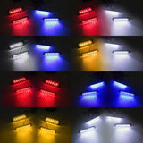 4PCS Wireless LED Strobe Grille Light Kit Universal LED Ambient Light OEM