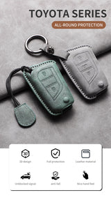 Sheep Suede Car Key Case Cover Shell for Various Toyota Models Car Key Cover NONE (OEM)