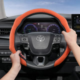 Premium Suede Snap-On Cover for Toyota Steering Car Interior Accessory Hocasen