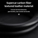 Carbon Fiber Wheel Cover for Honda Civic Accord Fit Car Interior Accessory Hocasen