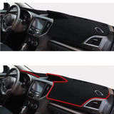 Anti-Glare Dashboard Mat for Subaru Impreza XV Crosstrek 2017–2019 Dashboard Mat CATUSIKI