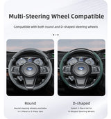 Breathable Faux Leather Steering Wheel Cover for Subaru