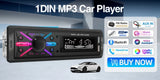 1Din Bluetooth Car Radio MP3 Player Dual Mic USB Car Interior Accessory AKAMATE