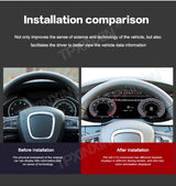 12.3-inch Digital Instrument Cluster for Audi A4 B8 2009–2012 Android Head Unit Aotsr