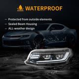 LED Projector Headlights w/Animation for Camaro 2016-2024 LED Ambient Light VLAND