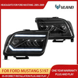 LED Projector Headlights Dual Beam Ford Mustang 05-09 Car Interior Accessory Vland