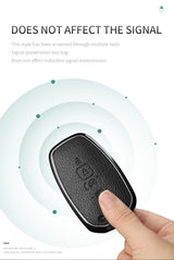 Aluminum Alloy Goatskin Car Key Case Cover For Lincoln Continental MKC MKZ MKX 2017 2018 2019 Navigator Nautilus keychain