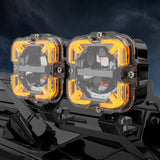 Super Amber Drl Led Work Light Bar for Car Jeep Wrangler 12v Led Spotlight Auxiliary lights For Lada Niva Offroad Truck SUV A
