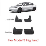 Mud Flap Guards for Tesla Model 3 Y Auto Exterior Accessory OEM Model 3 Highland