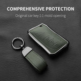 Aluminum Alloy Goatskin Car Key Case Cover For Lexus Car Interior Accessory OEM