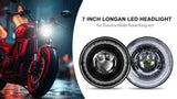 7" LED Headlight for Harley Motorcycles LED Headlight ANGLELITE