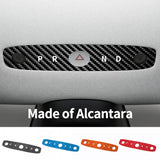 For Tesla Model 3 Highland / Model Y Juniper 2026- Steering Wheel Decorative Frame Trim Sticker Car Accessory Made of Alcanta