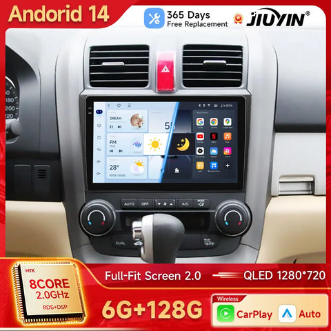 9-Inch Android Multimedia Head Unit for Honda CR-V 2007–2011 Android Head Unit JIUYIN