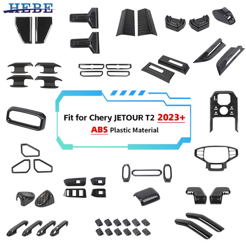 ABS Interior Trim Carbon Fiber for Chery T2 Car Interior Accessory HEBE